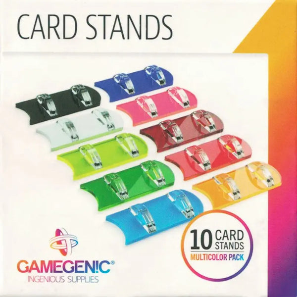 Soportes De Cartas Set X10 Multicolor Card Stands