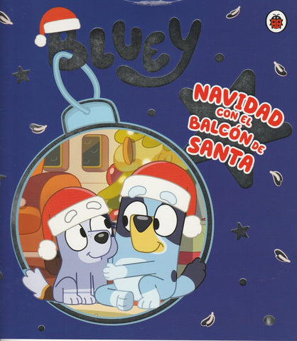 Bluey Navidad Balcón De Santa