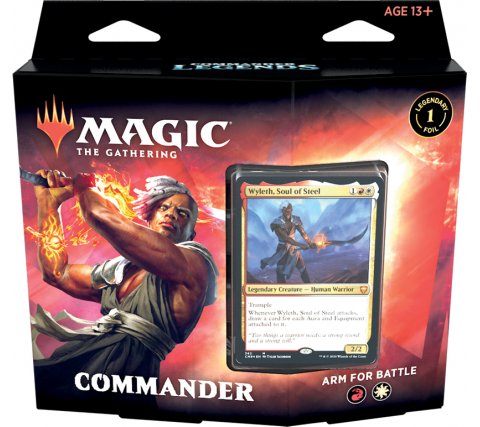  Magic: The Gathering Commander Legends - Brazo para la batalla, Baraja de 100 cartas listas para jugar, 1 comandante de lámina