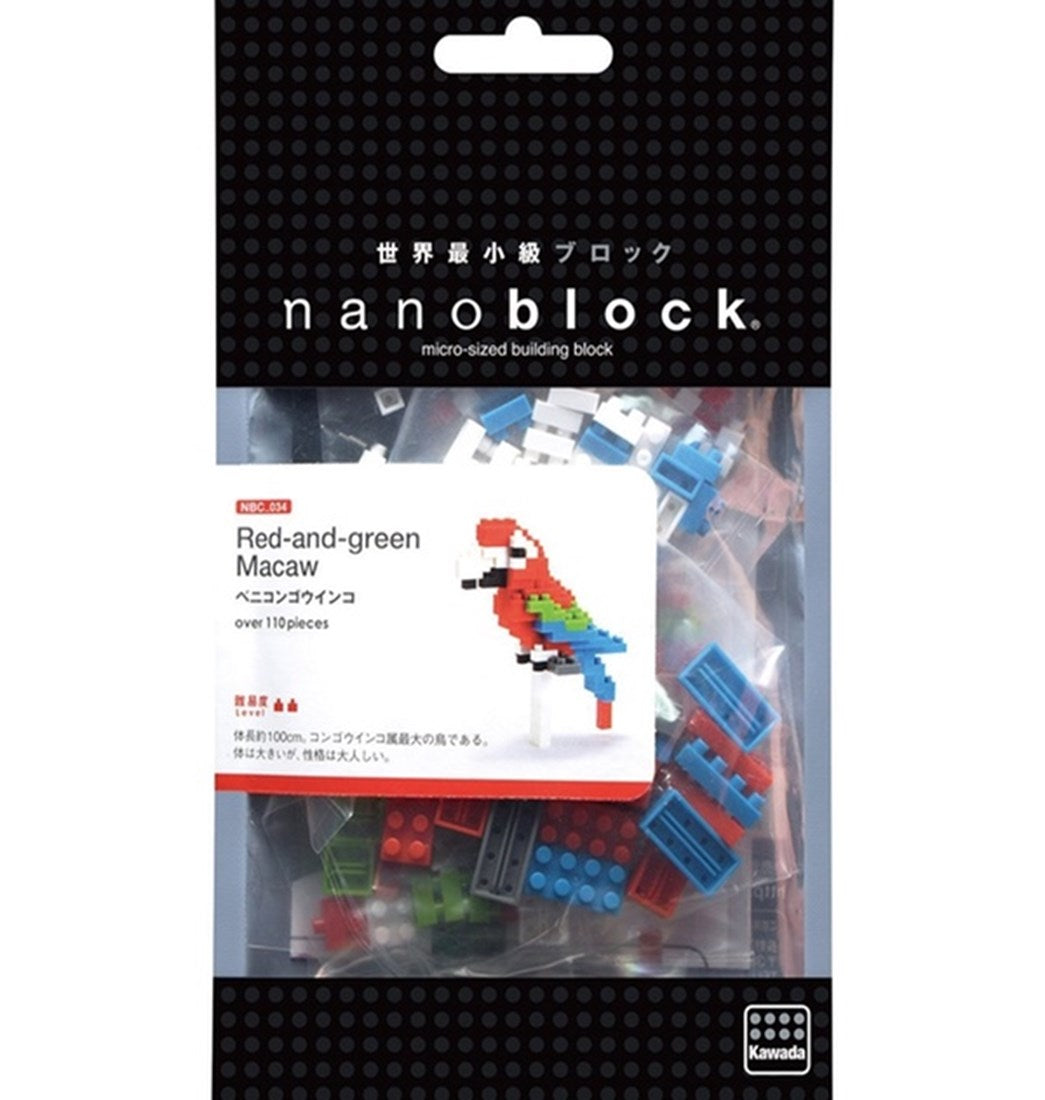 Nanoblock Red-And-Green Macaw