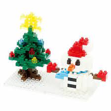 Nanoblock Snowman and Christmas Tree