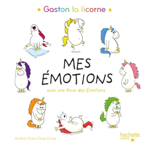 Mes Émotions: Gaston La Licorne Avec Une Roue Des Émotions